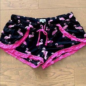 Pj Salvage Flamingo pajama shorts